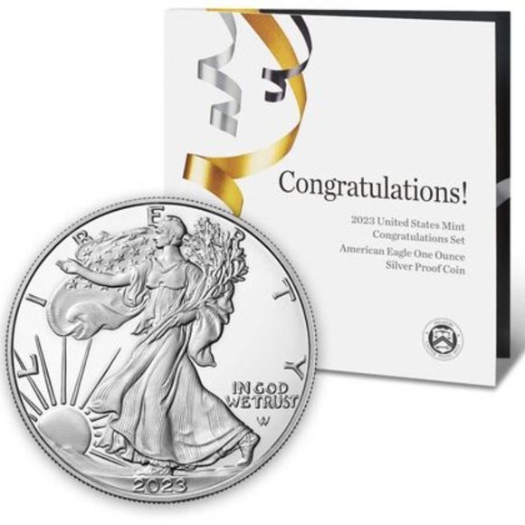 US Mint Other - 2023 Congratulations Set American Eagle One Ounce 99.9% Silver Proof Coin